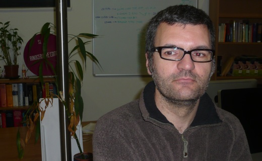 El editor Moisés Barcia.